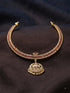 Gold Plated Adige Short Stiff Necklace without earring