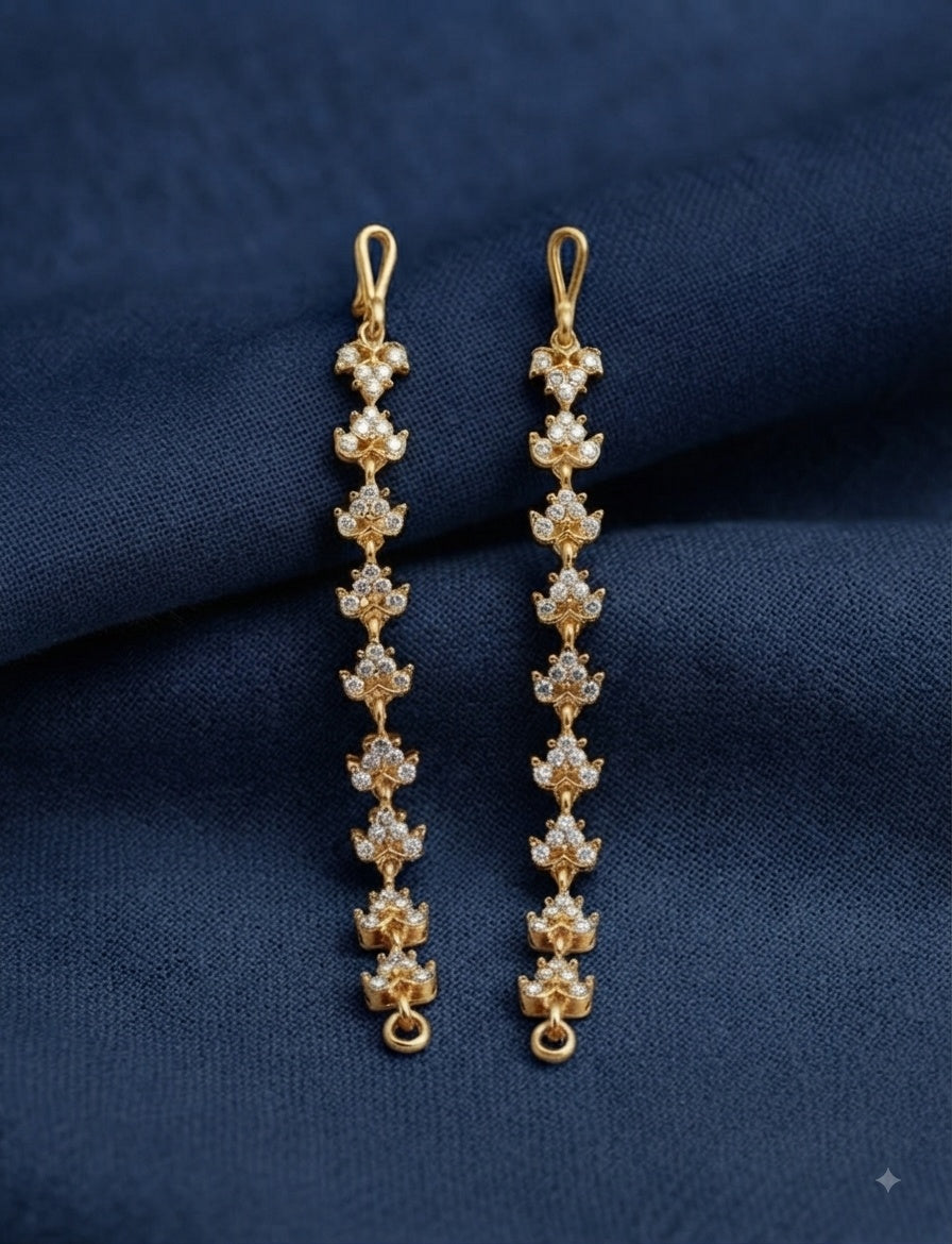 Gold Plated Adige White Stone Maatil