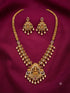 Laxmi antique gold plated long necklace set