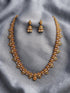 Laxmi antique gold plated long necklace set