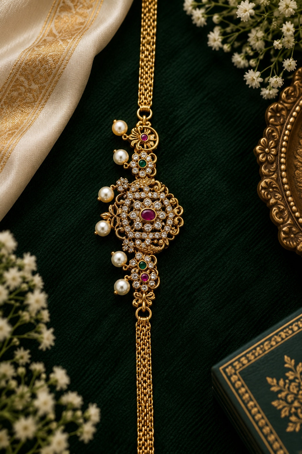 Gold Plated MIni choker necklace set