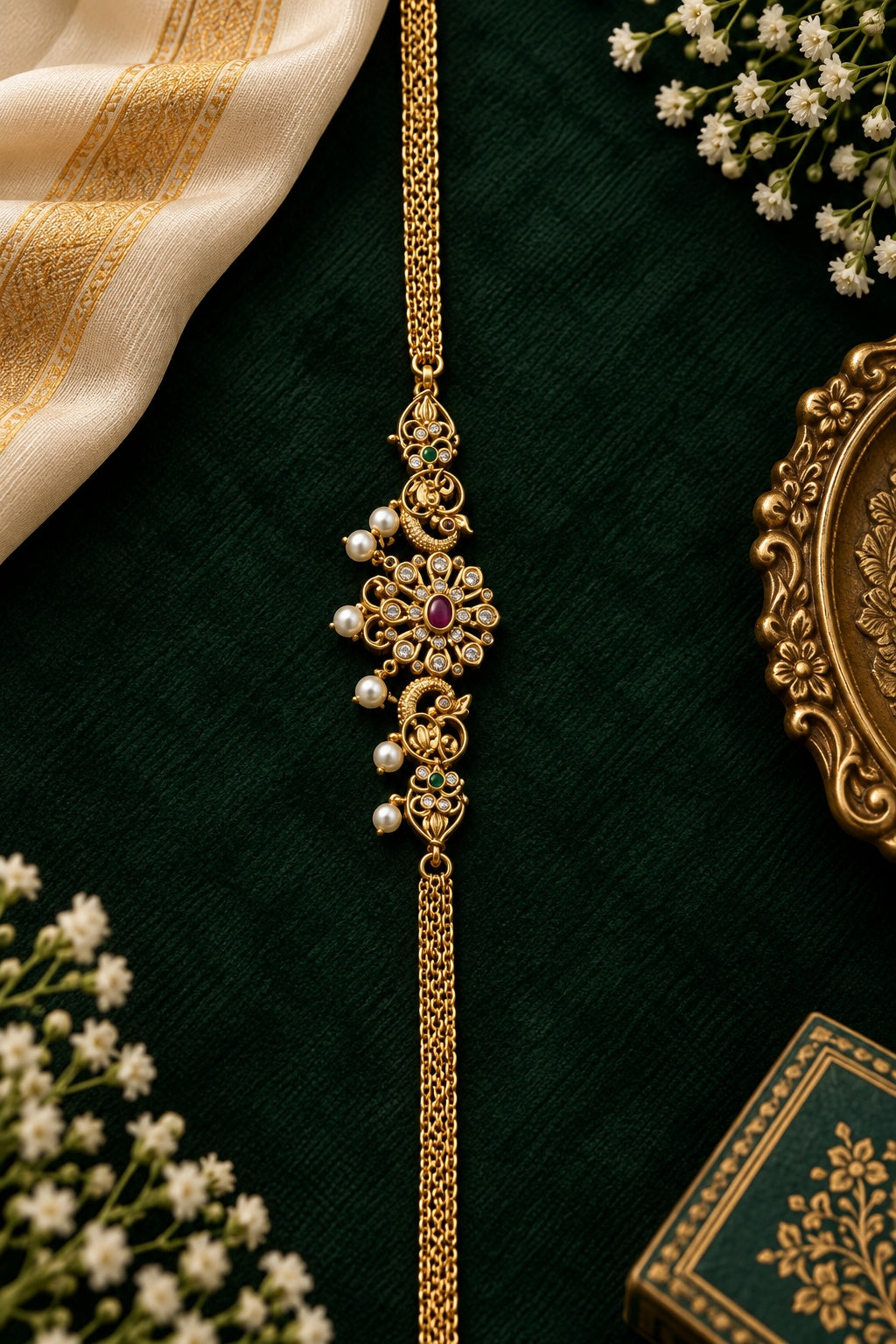 Gold Plated MIni choker necklace set
