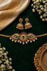 Gold Plated Swarovski Pearl AD Choker Necklace Set