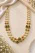 8mm Double Line Short Pearl Necklace with gundu