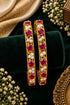 Red Adige / Panchloha Butterfly Set of 2 bangles