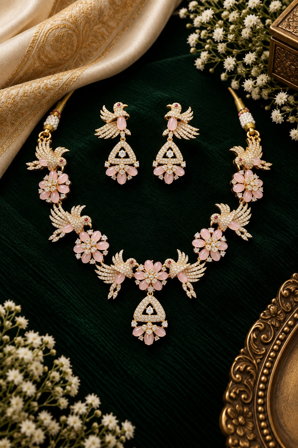 CZ Vantara Design Exclusive Necklace Set