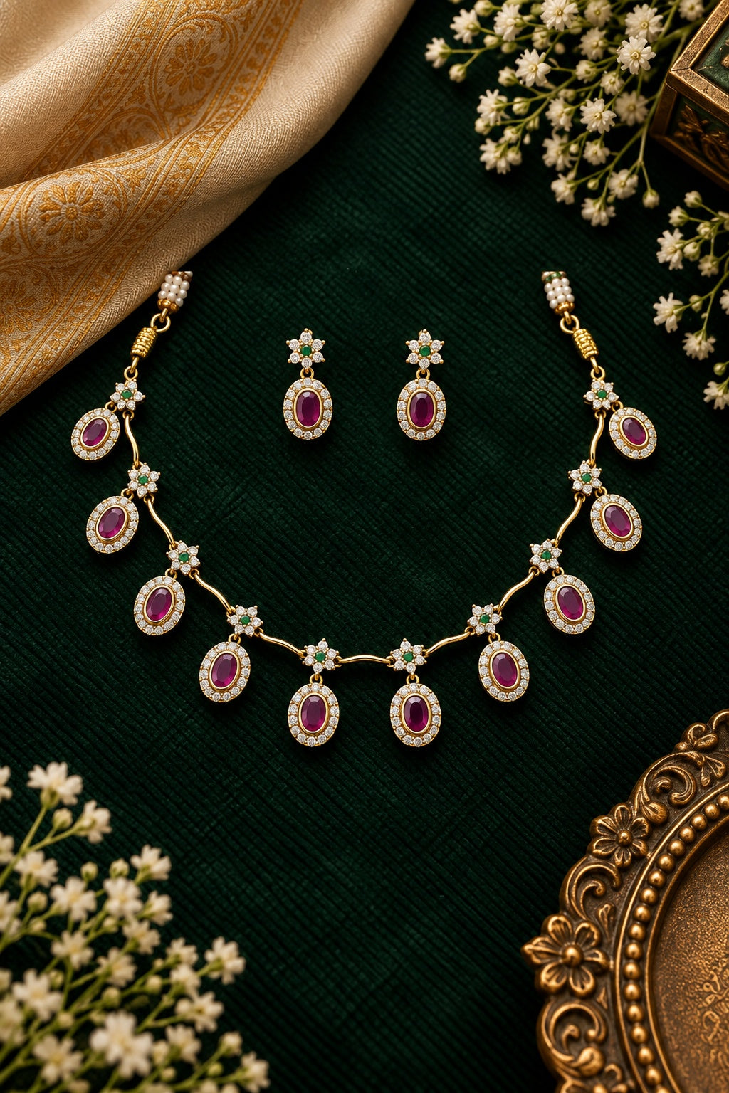 CZ Necklace Set
