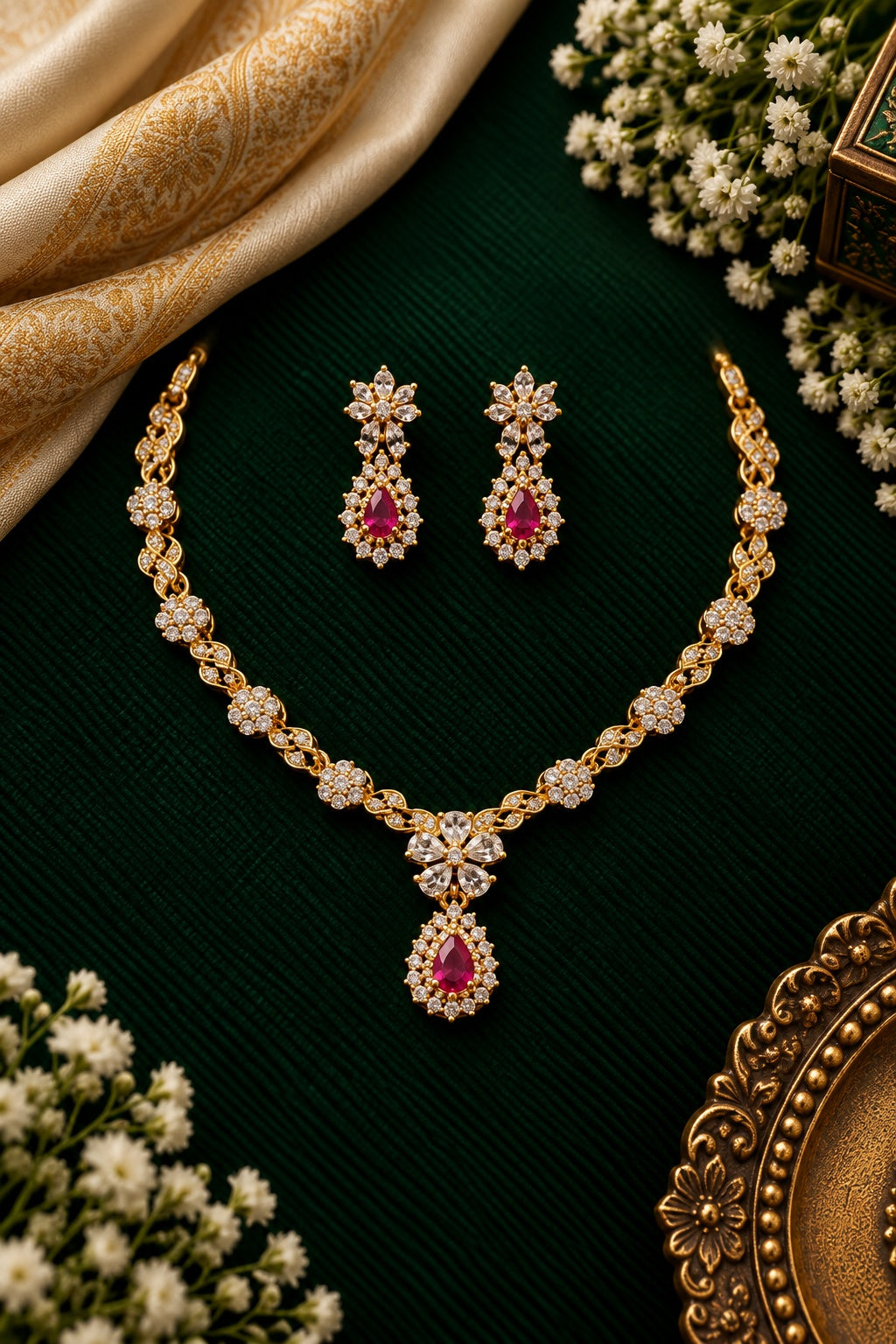 CZ Necklace Set