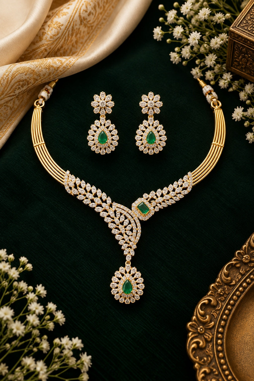 CZ Necklace Set