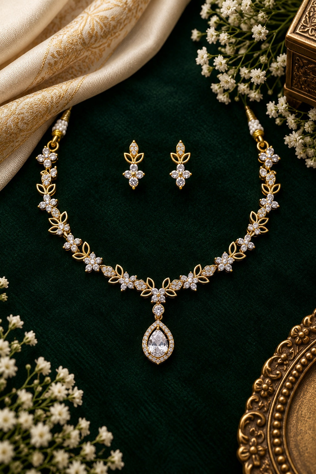 CZ Necklace Set