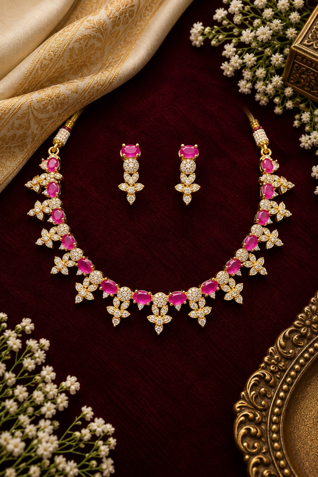 CZ Necklace Set