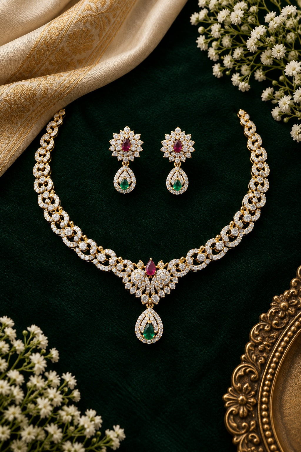 CZ Necklace Set