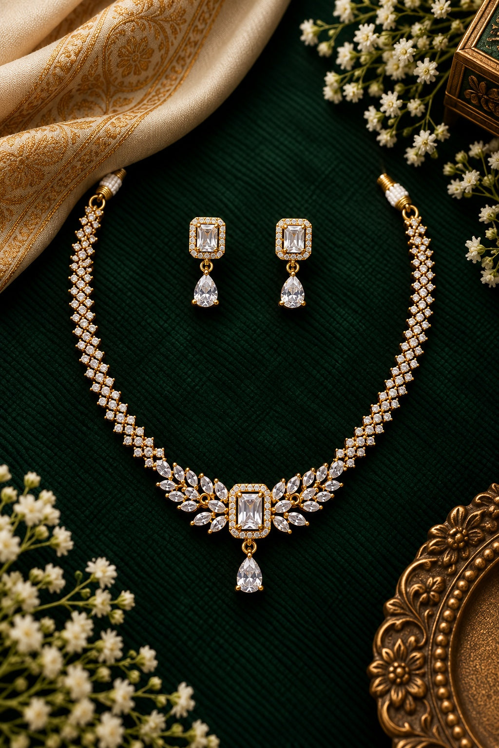 CZ Necklace Set
