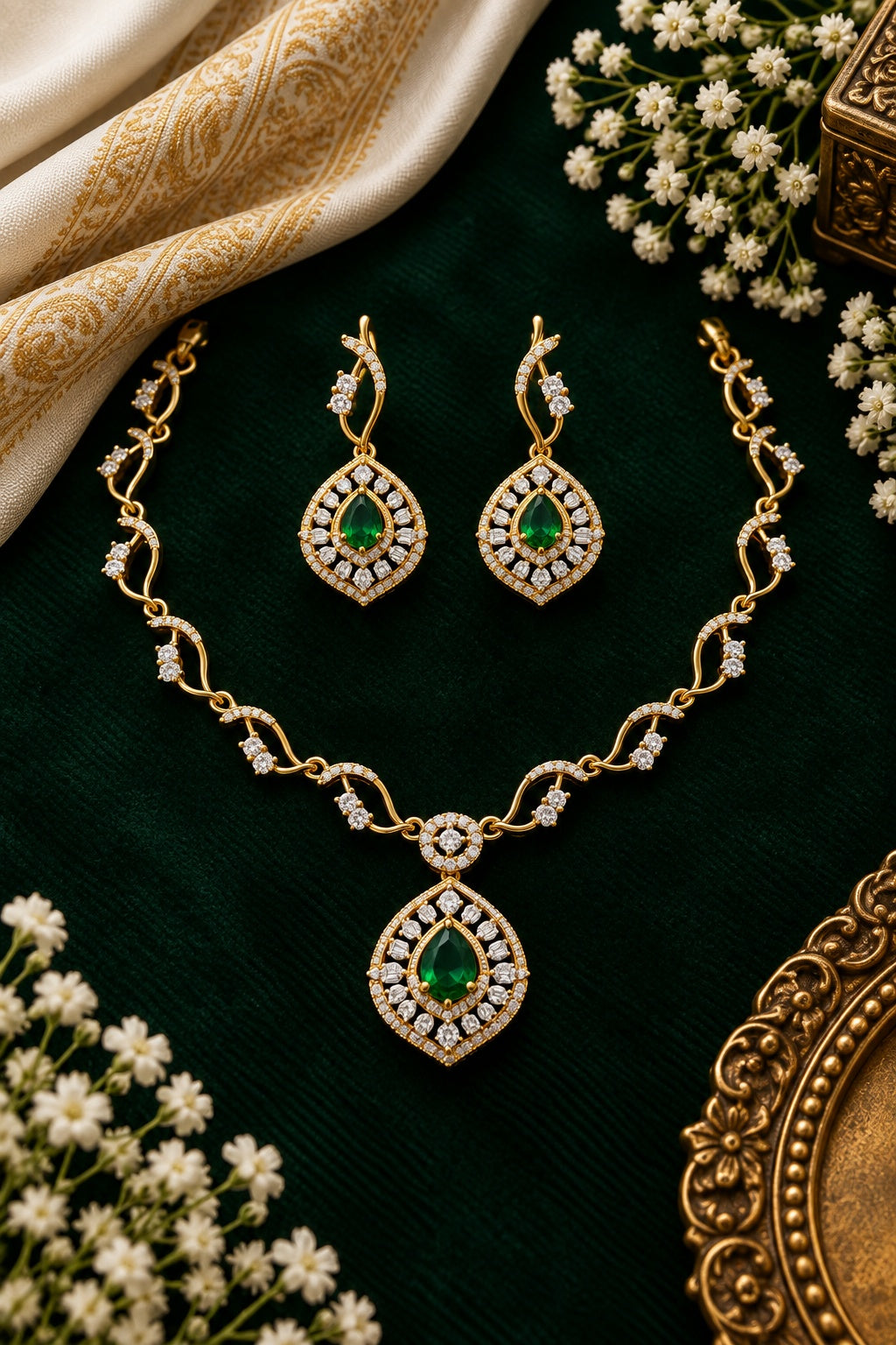 CZ Necklace Set
