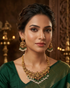 Premium Gold Plated Antique Short Necklace Set