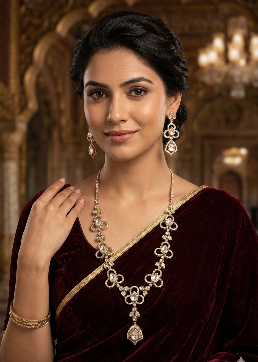 Premium Mozannite Necklace Set