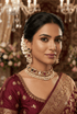 Gold Plated Pearl Choker NEcklace Set
