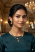 Gold Plated Short CZ Necklace Set