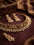 Gold Plated Pearl Choker NEcklace Set