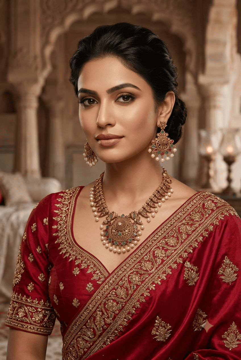 Premium Medium Length CZ Necklace Set