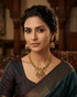 Premium Gold Plated Antique Short Necklace Set