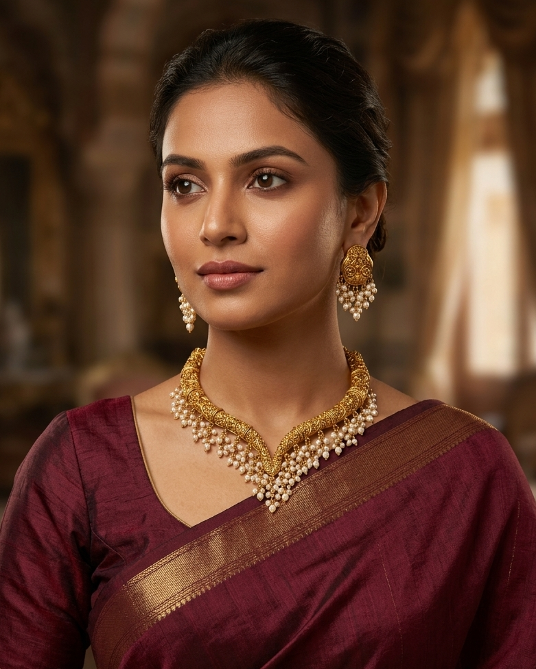 Gold Plated Premium Pipe Necklace