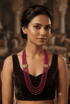Premium 4 Line Onyx Stone Maala with CZ Mopu