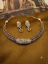 Premium Stone Studded CZ Hasli Necklace Set