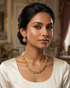 Gold Plated Short CZ Necklace Set