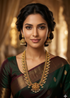 Gold Plated Bridal Long Necklace Set