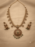one gram gold plated antique jadau necklace set