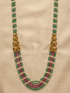 Elephant mopu with multicolor onyx stones necklace set