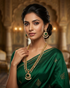 Gold Plated Long CZ Necklace Set