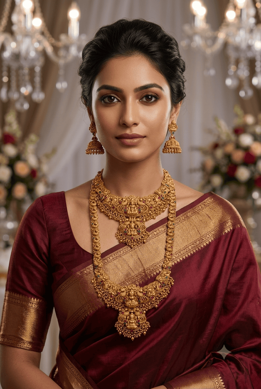 Premium Gold Plated Necklace Combo Set