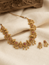 Premium Gold Plated Antique Short Necklace Set