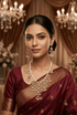 Small Hyderabadi Pearls with Kundan Amrapalli Design Necklace Set
