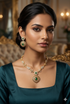 Gold Plated Short CZ Necklace Set