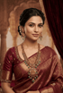 Premium one gram gold plated antique jadau necklace set