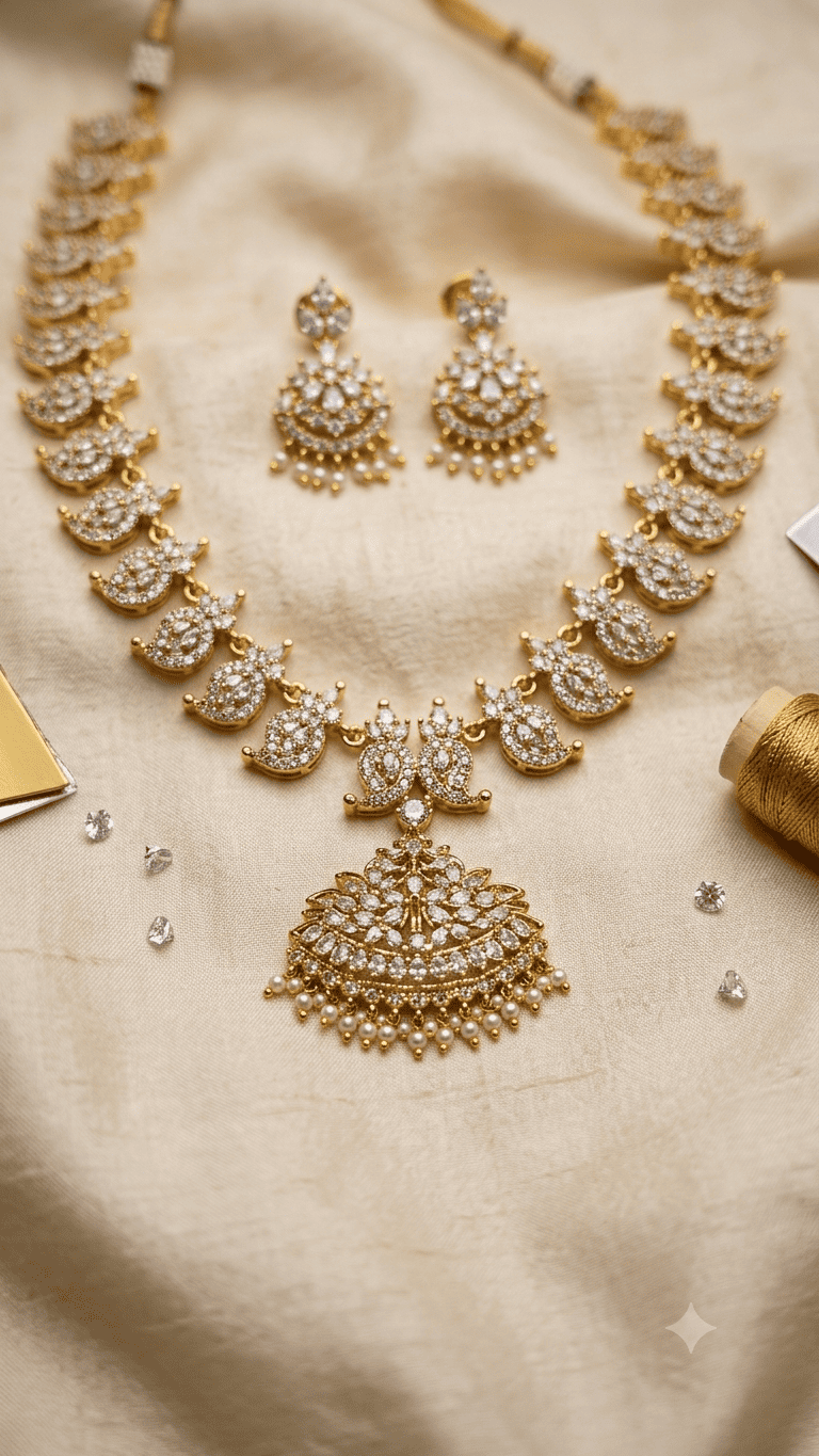 Adige Flexible Medium Mango Necklace Set