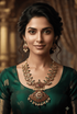 one gram gold plated antique jadau necklace set