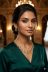 Gold Plated Short CZ Necklace Set