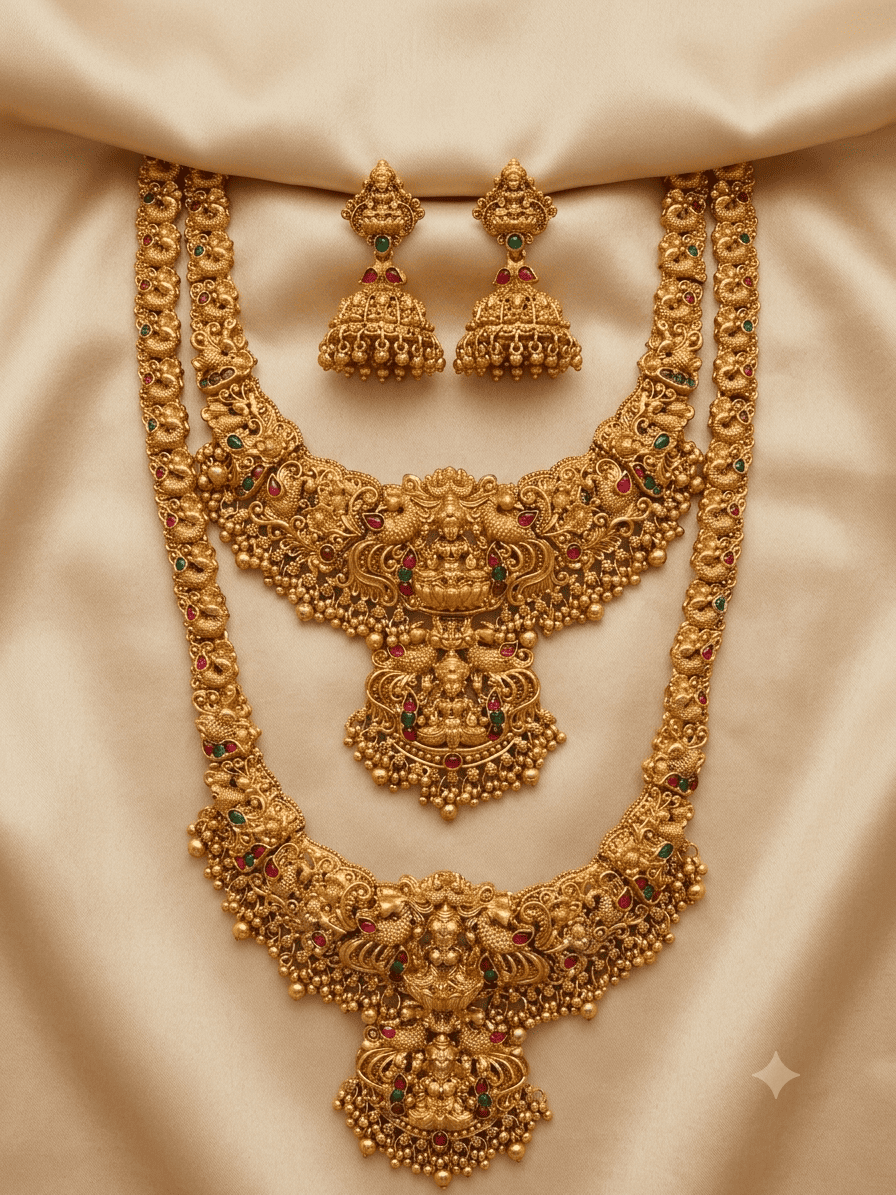Premium Gold Plated Necklace Combo Set