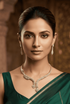 Premium Stone Studded CZ Hasli Necklace Set
