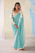 Georgette  Saree with classic stripes design All over the saree 18319N