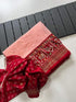 Georgette chikankari lucknow embroidered saree 21024N