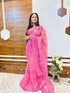 Georgette saree with Full Saree Embroidery work 19557N