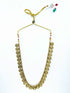 Gold Finish Kasu medium necklace set 11317N