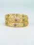 Gold Finish Multicolor Bangle Latest Design Collection Set of 2 10235D - Griiham