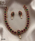Gold Finish Multicolor simple Necklace set 9716N - Griiham