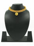 Gold Finish Short necklace Maharastra Thusi - Griiham